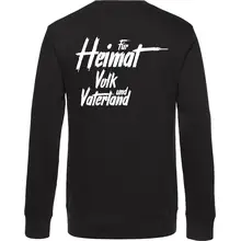 Herren Pullover - Nationalist für Heimat, Volk und Vaterland Rückseite