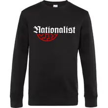 Herren Pullover - Nationalist für Heimat, Volk und Vaterland Vorderseite