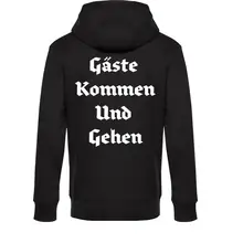 Herren Kapuzenpullover - Gute Heimreise Rückseite