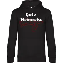 Herren Kapuzenpullover - Gute Heimreise Vorderseite