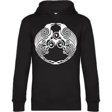 Herren Kapuzenpullover - Raben Vorderseite