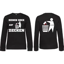 Damen Pullover - Keinen Bock auf Zecken Vorder- und Rückseite