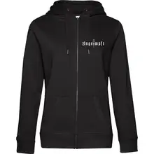 Damen Kapuzenjacke - Ungeimpft, Einfarbig Vorderseite