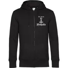 Herren Kapuzenjacke - See you in Walhalla Thorhammer Vorderseite