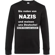 Herren Pullover - Sie reden von Nazis - gewählte Variante