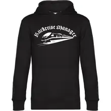 Herren Kapuzenpullover - Rückreisemanager Vorderseite