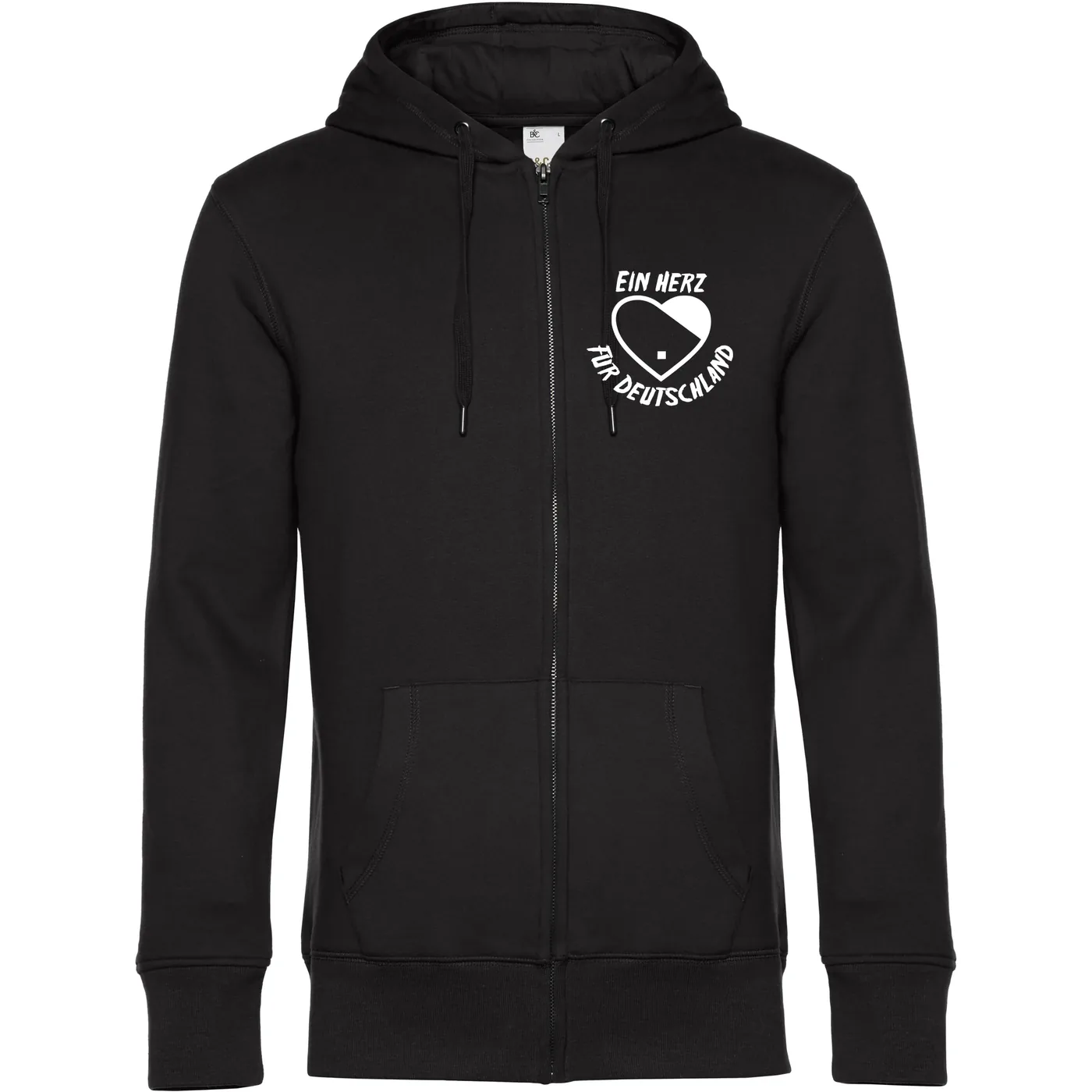 Herren Kapuzenjacke - Ein Herz für Deutschland