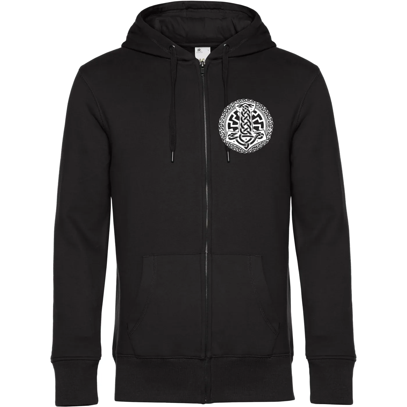 Herren Kapuzenjacke - Schwarze Sonne, Thorhammer