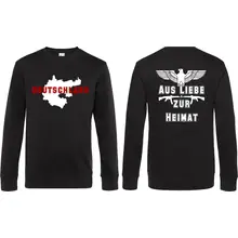 Herren Pullover - Aus liebe zur Heimat Vorder- und Rückseite