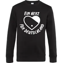 Herren Pullover - Ein Herz für Deutschland Vorderseite