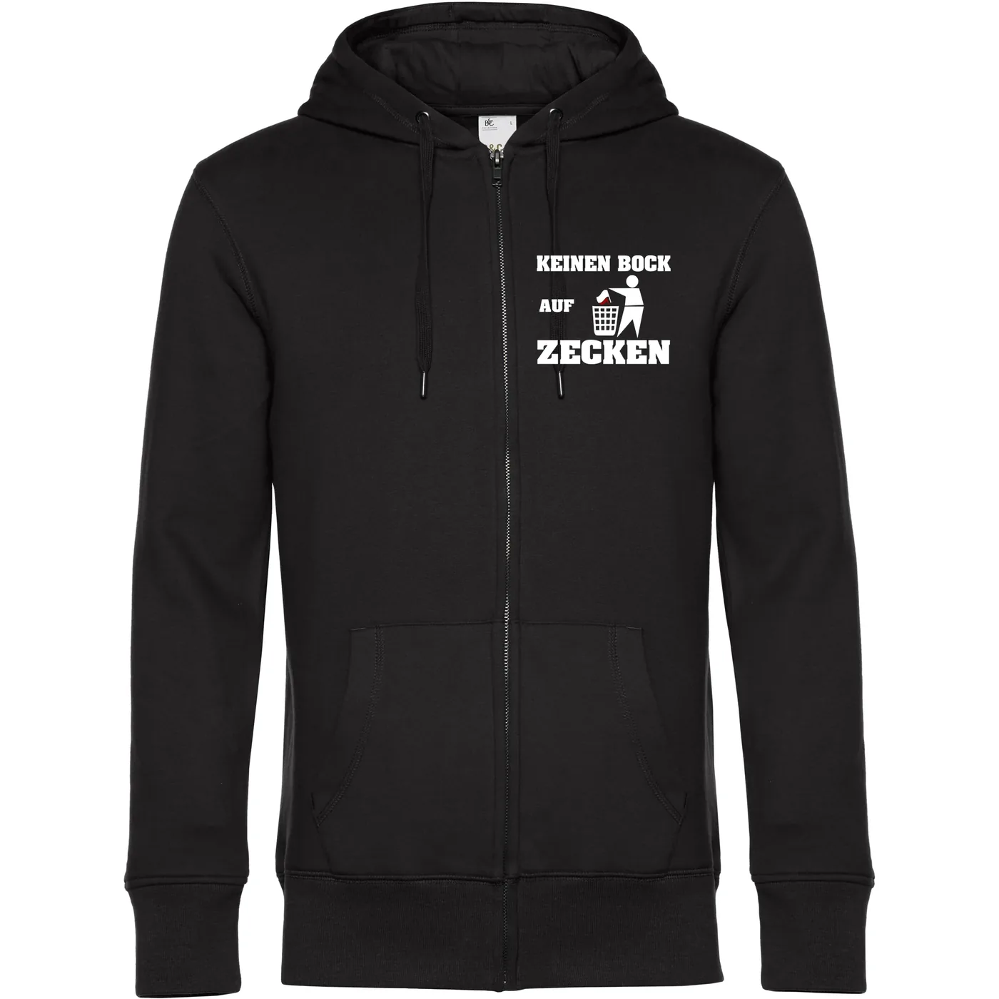 Herren Kapuzenjacke - Keinen Bock auf Zecken