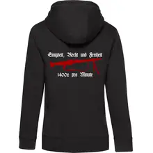 Damen Kapuzenjacke - Mg42 Einigkeit, Recht und Freiheit Rückseite