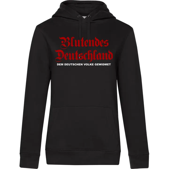 Damen Kapuzenpullover - Blutendes Deutschland