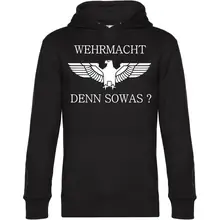 Herren Kapuzenpullover - Wehrmacht denn sowas Vorderseite