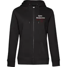 Damen Kapuzenjacke - Gute Heimreise Vorderseite