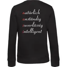 Damen Pullover - Nazi, natürlich anständig Rückseite