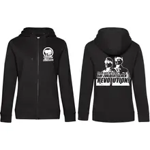 Damen Kapuzenjacke - Komm zur Revolution Vorder- und Rückseite