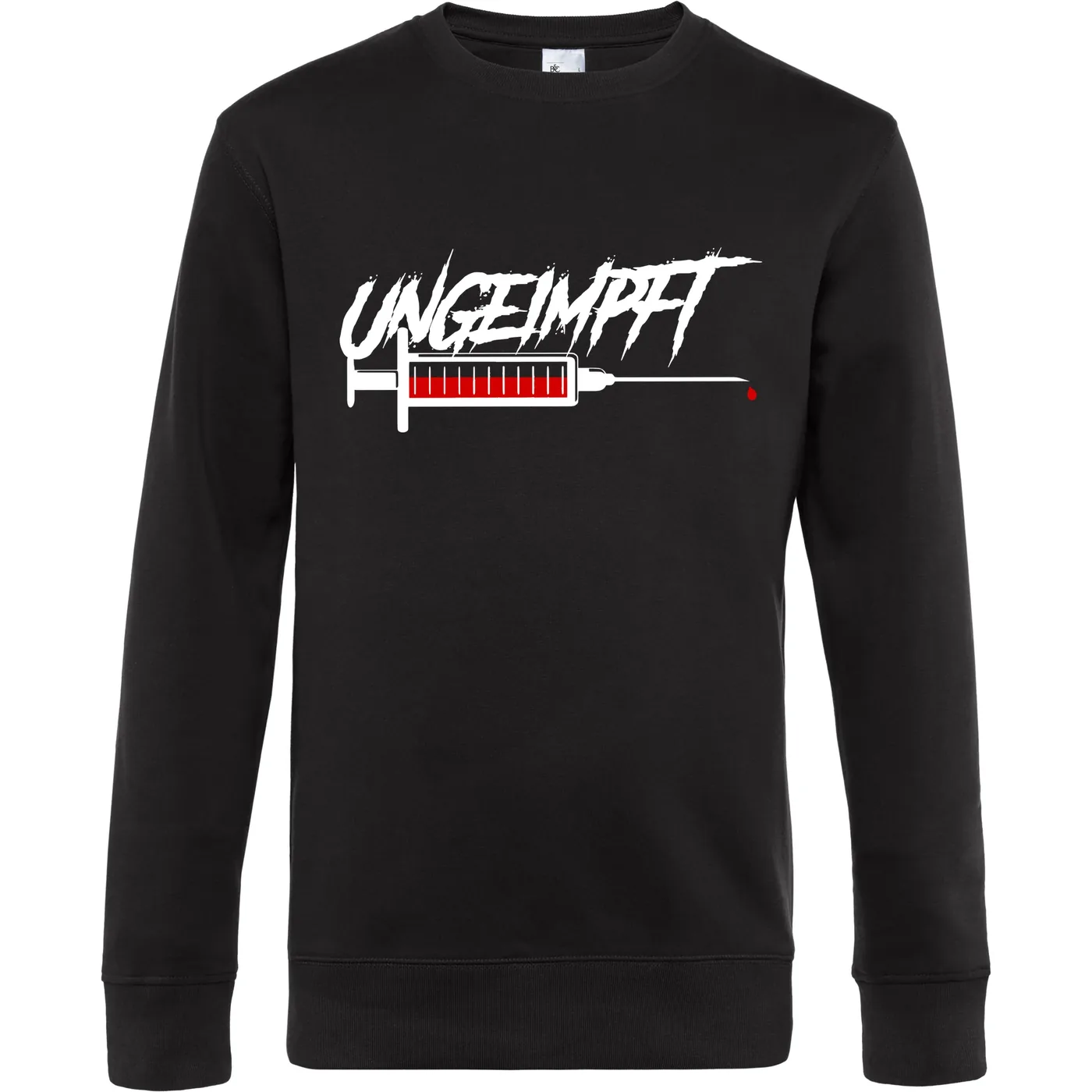 Herren Pullover - Ungeimpft, Spritze