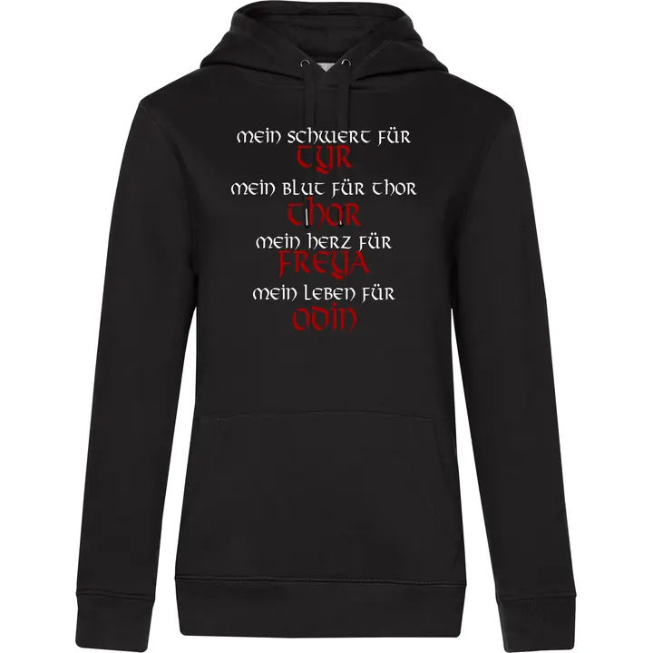 Damen Kapuzenpullover - Mein Schwert für Tyr