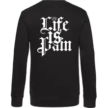 Herren Pullover - Life is Pain Rückseite