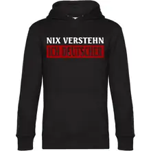 Herren Kapuzenpullover - Nix verstehen, ich deutscher - gewählte Variante