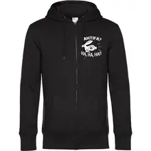 Herren Kapuzenjacke - Antifa, ha ha ha - gewählte Variante