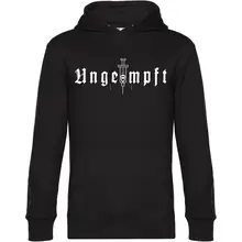 Herren Kapuzenpullover - Ungeimpft, Einfarbig Vorderseite