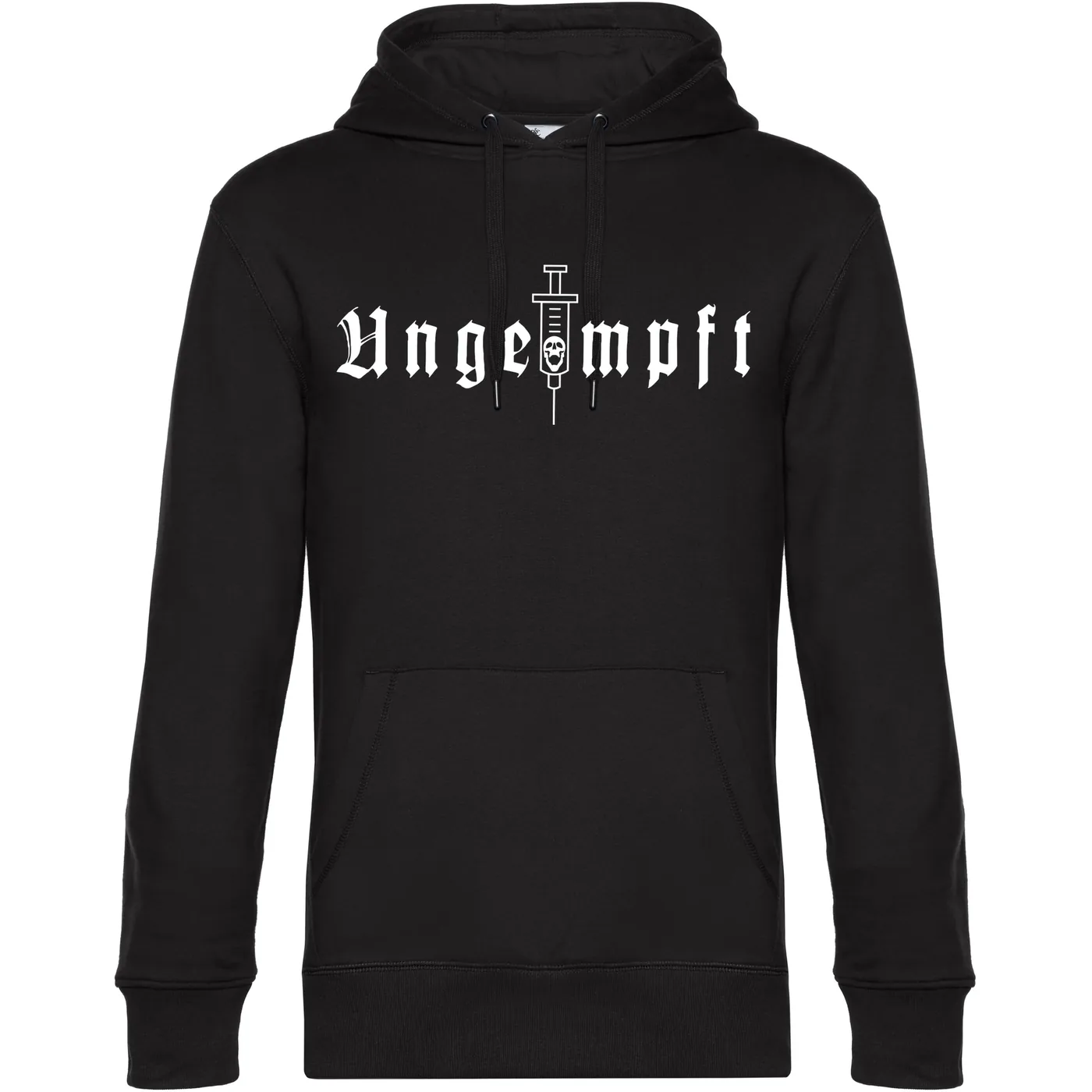 Herren Kapuzenpullover - Ungeimpft, Einfarbig