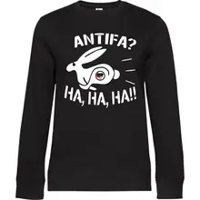 Damen Pullover - Antifa, ha ha ha Vorderseite