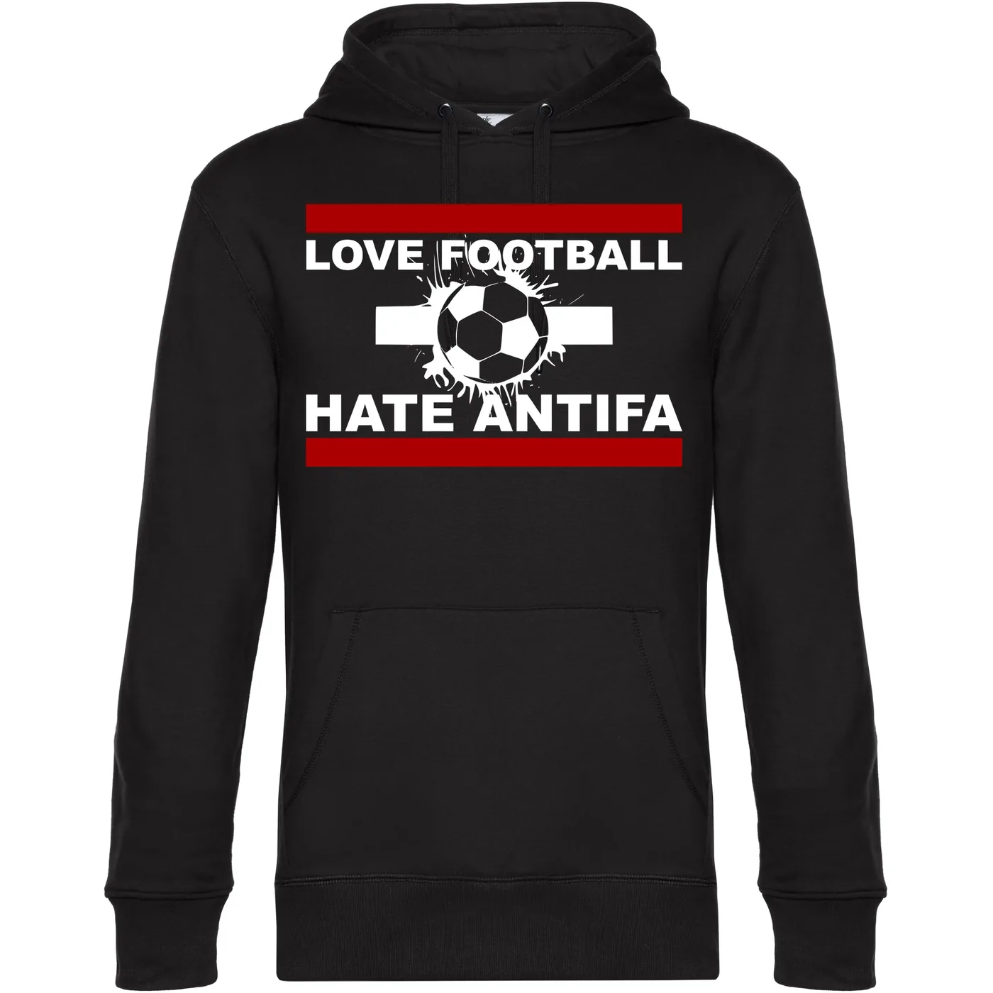 Herren Kapuzenpullover - Love Football hate Antifa