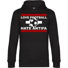 Herren Kapuzenpullover - Love Football hate Antifa - gewählte Variante