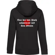 Damen Kapuzenjacke - Petri Heil Rückseite