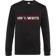 Herren Pullover - 100% White Vorderseite