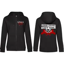 Damen Kapuzenjacke - GNLS, Schlagring Vorder- und Rückseite