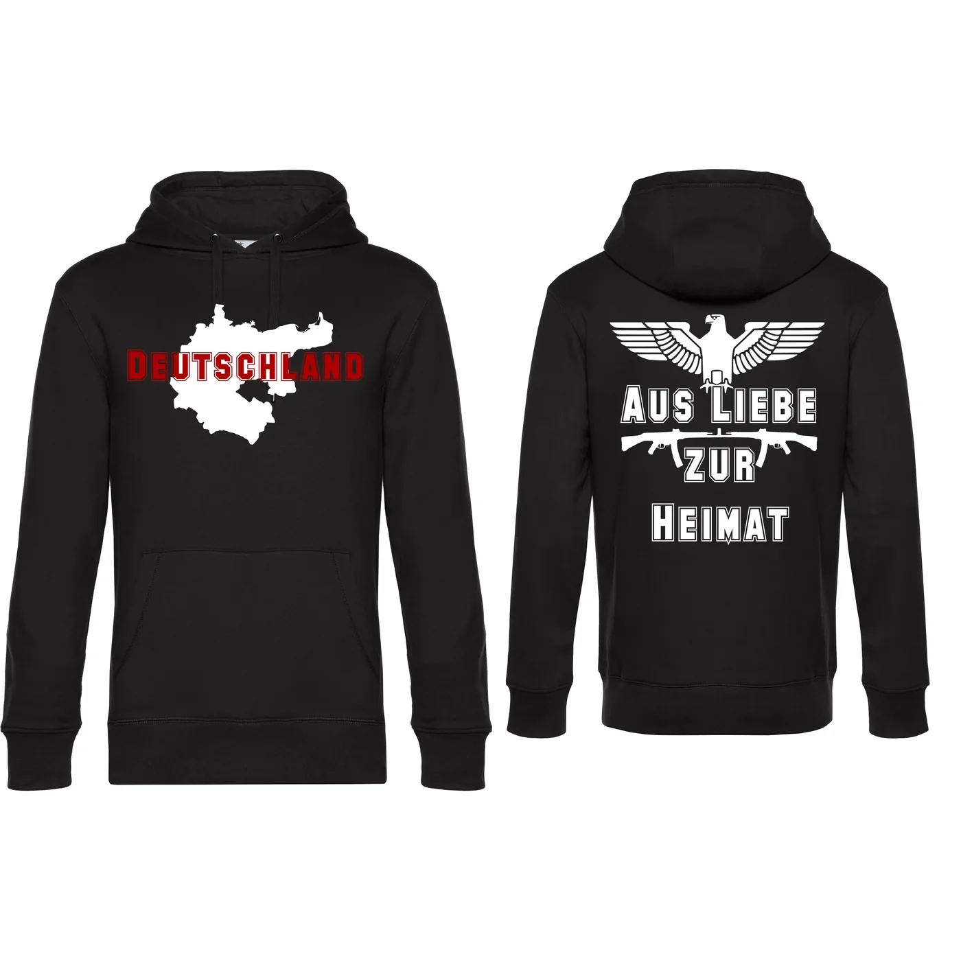 Herren Kapuzenpullover - Aus liebe zur Heimat