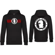 Herren Kapuzenpullover - Good night left side Vorder- und Rückseite