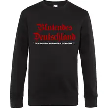 Herren Pullover - Blutendes Deutschland Vorderseite