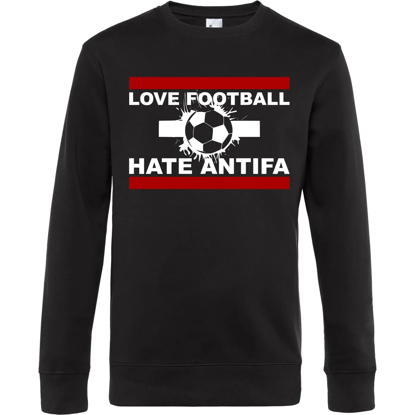 Herren Pullover - Love Football hate Antifa