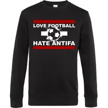 Herren Pullover - Love Football hate Antifa - gewählte Variante
