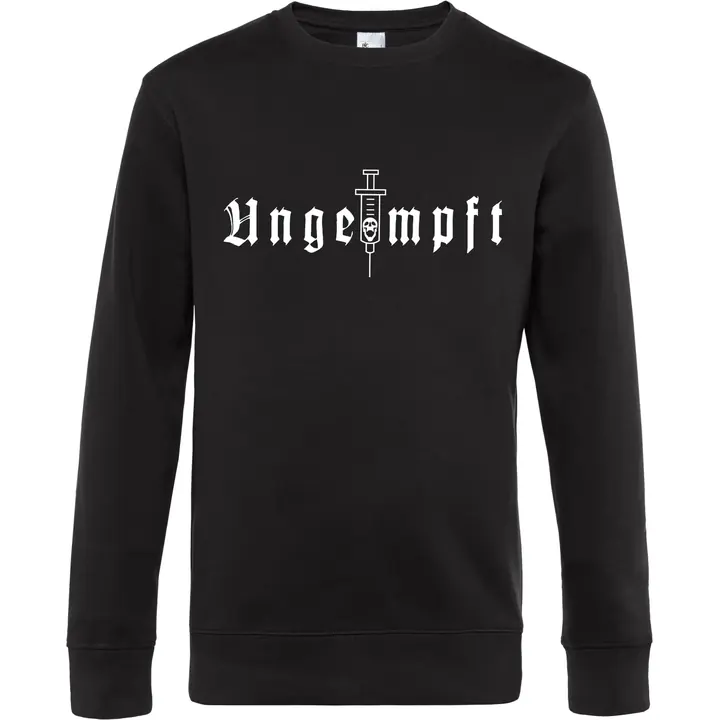 Herren Pullover - Ungeimpft, Einfarbig