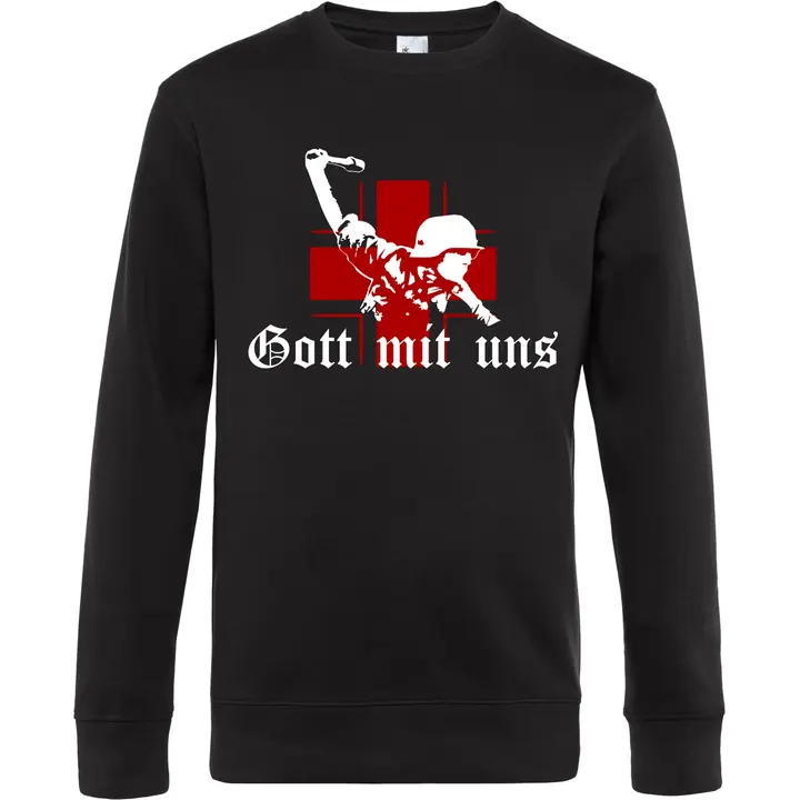 Herren Pullover - Gott mit uns, Soldat