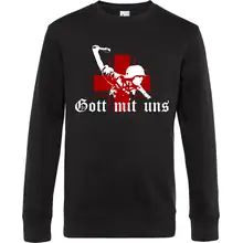 Herren Pullover - Gott mit uns, Soldat Vorderseite