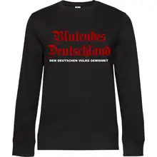 Damen Pullover - Blutendes Deutschland Vorderseite