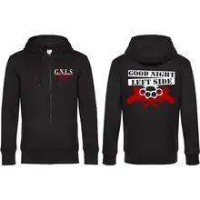Herren Kapuzenjacke - GNLS, Schlagring Vorder- und Rückseite