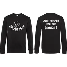 Herren Pullover - Berserker Vorder- und Rückseite