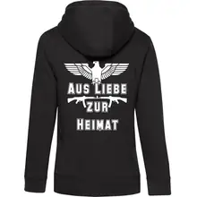 Damen Kapuzenjacke - Aus liebe zur Heimat Rückseite