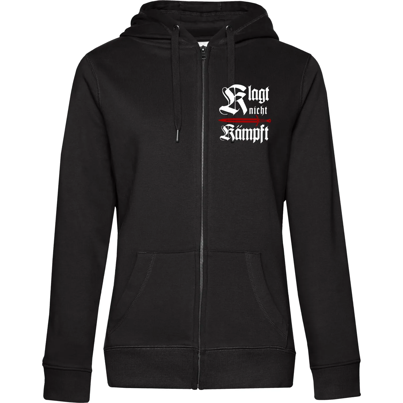 Damen Kapuzenjacke - Klagt nicht kämpft, Schwert
