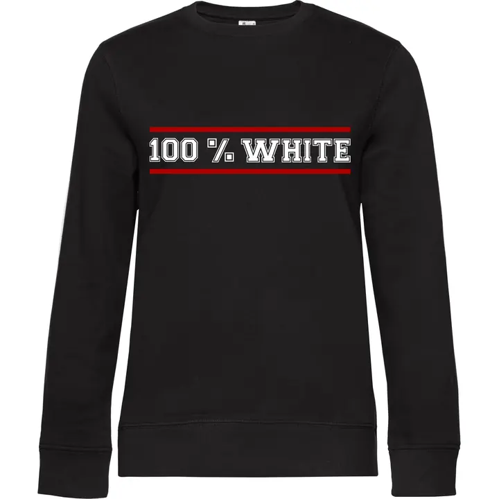 Damen Pullover - 100% White