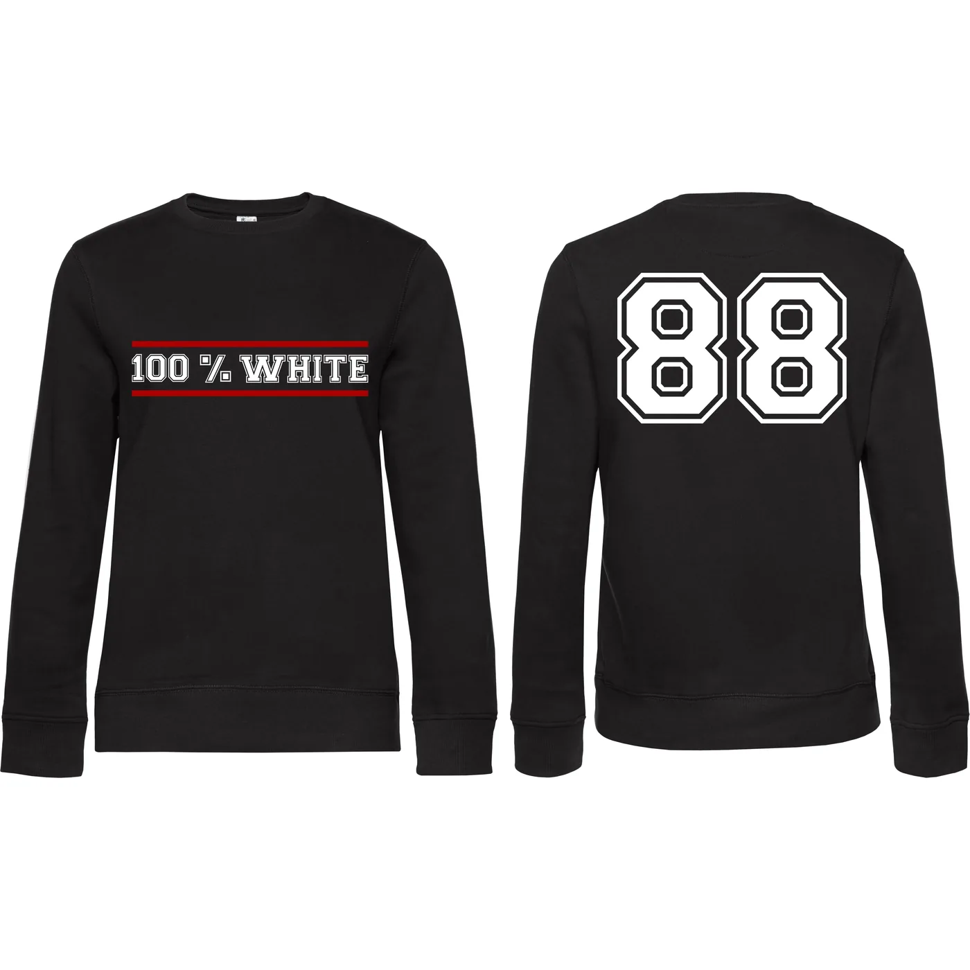 Damen Pullover - 100% White