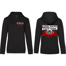 Damen Kapuzenpullover - GNLS, Schlagring Vorder- und Rückseite
